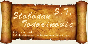 Slobodan Todorinović vizit kartica